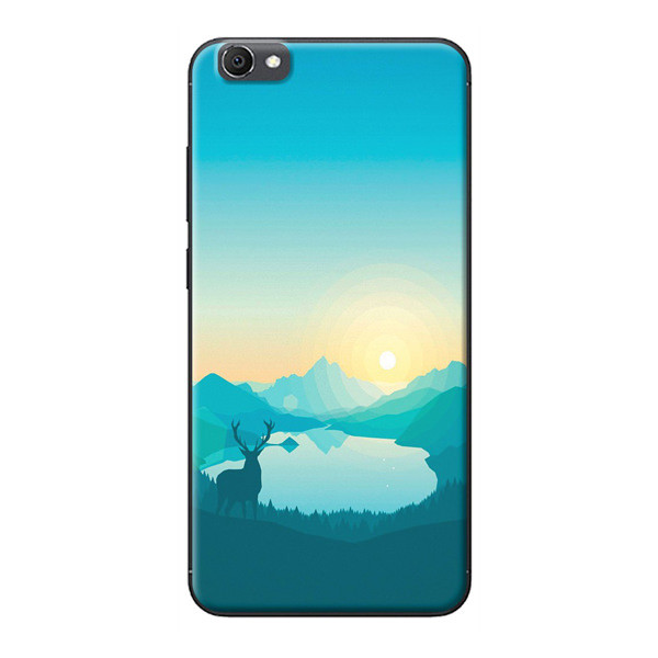 Ốp Lưng Dành Cho Điện Thoại Vivo V5 Nai Trong Hồ Xanh