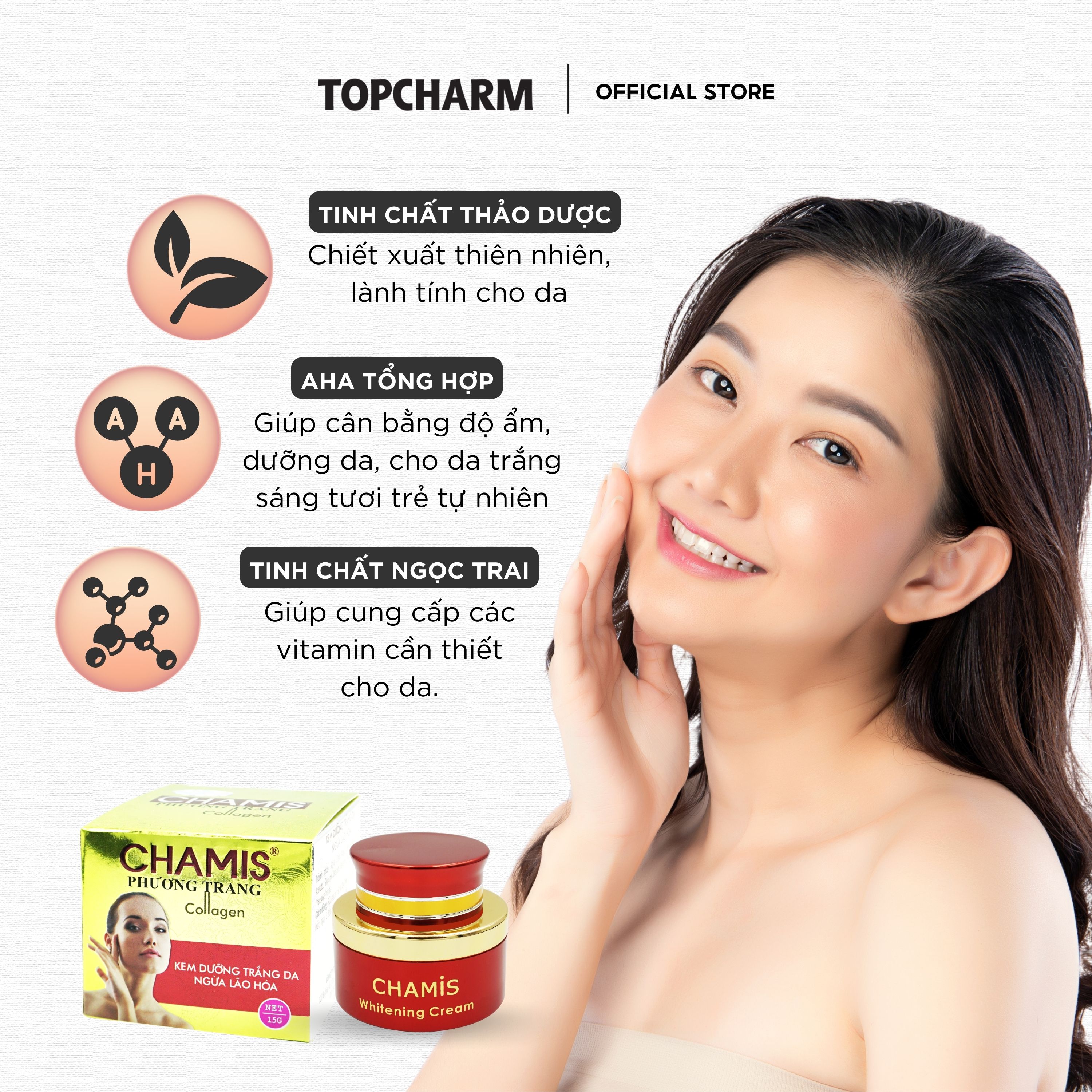 Combo Kem dưỡng và Serum ngừa lão hoá, mờ nếp nhăn CHAMIS