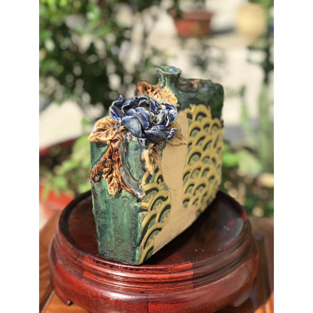 Bình Cô Gái Tóc Dài Gốm Sứ Nam Bộ,Trang Trí Decor,Cấm Hoa,Lọ Hoa,Gốm Thủ Công Vẽ Tay