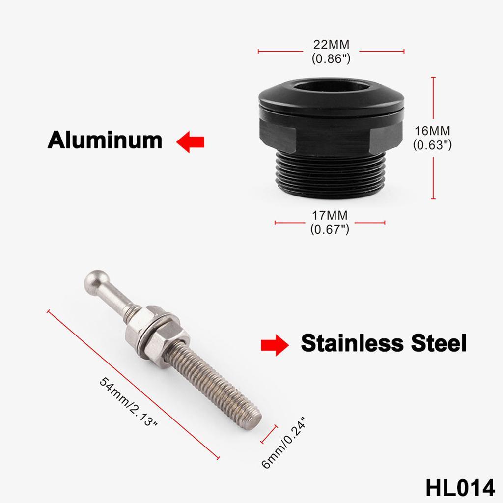 2Pcs 22mm Quick Release Latch Fastener Hood Push Button Billet Pins Lock+Screw