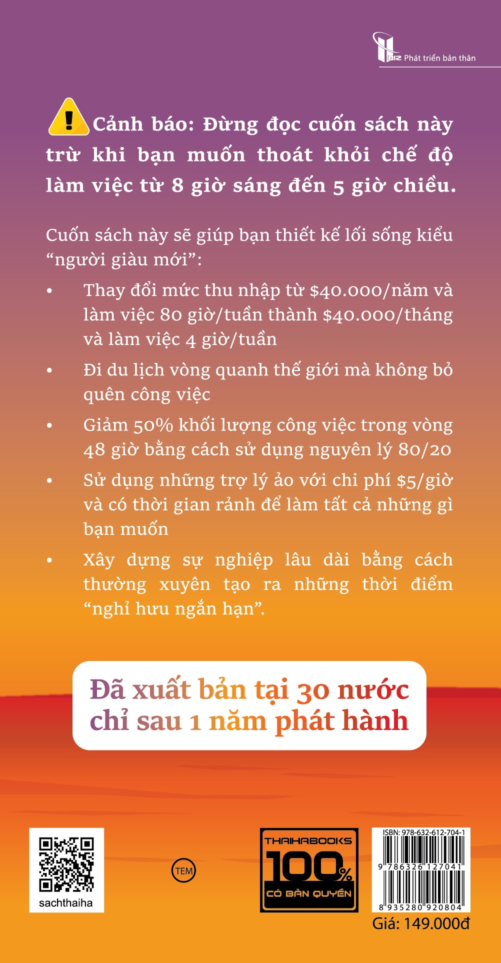 Tuần Làm Việc 4 Giờ - Sách bỏ túi
