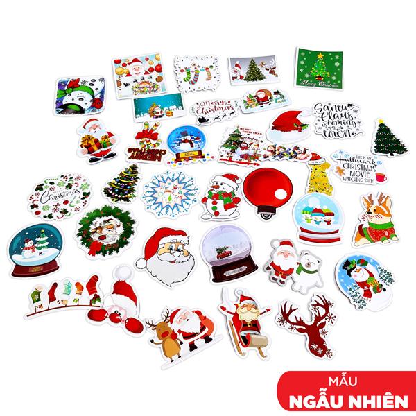 Bộ 50 Sticker Die-Cut Giáng Sinh - Vinacraft (Mẫu Sản Phẩm Giao Ngẫu Nhiên)