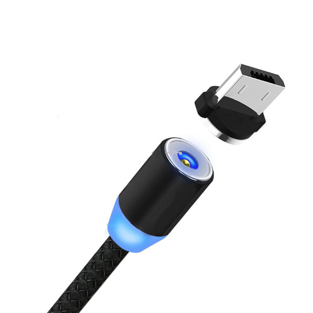 Combo Dây Cáp Sạc Từ Tính Hút Nam Châm Tốc Độ 2.4A 3 Đầu Chân YBD Cổng USB Type C Nhiều Màu Nhiều Kích Thước Lựa Chọn - Xám - 2M