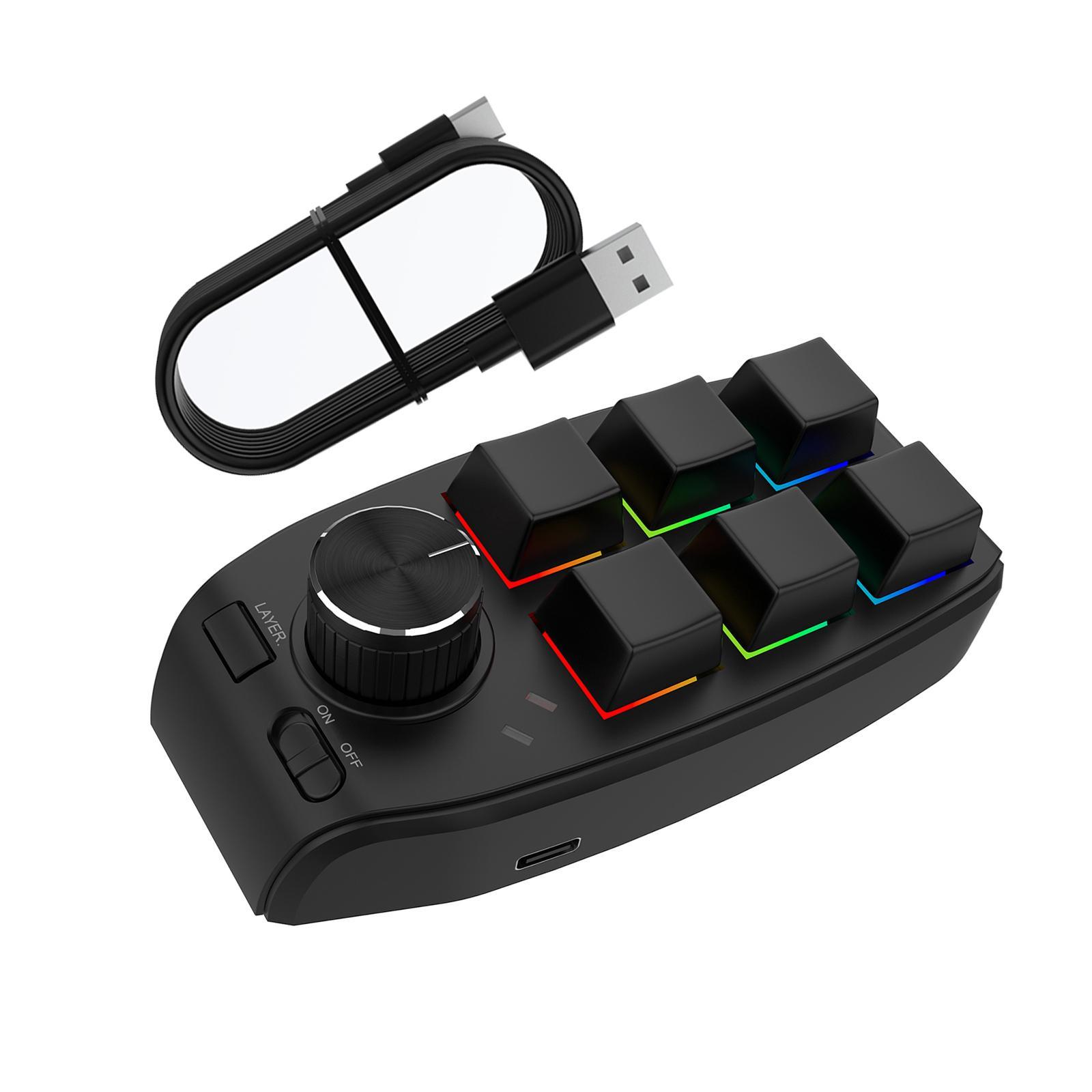 Keyboard Durable Programmables Keys Wired RGB for Audio Drawing Programming