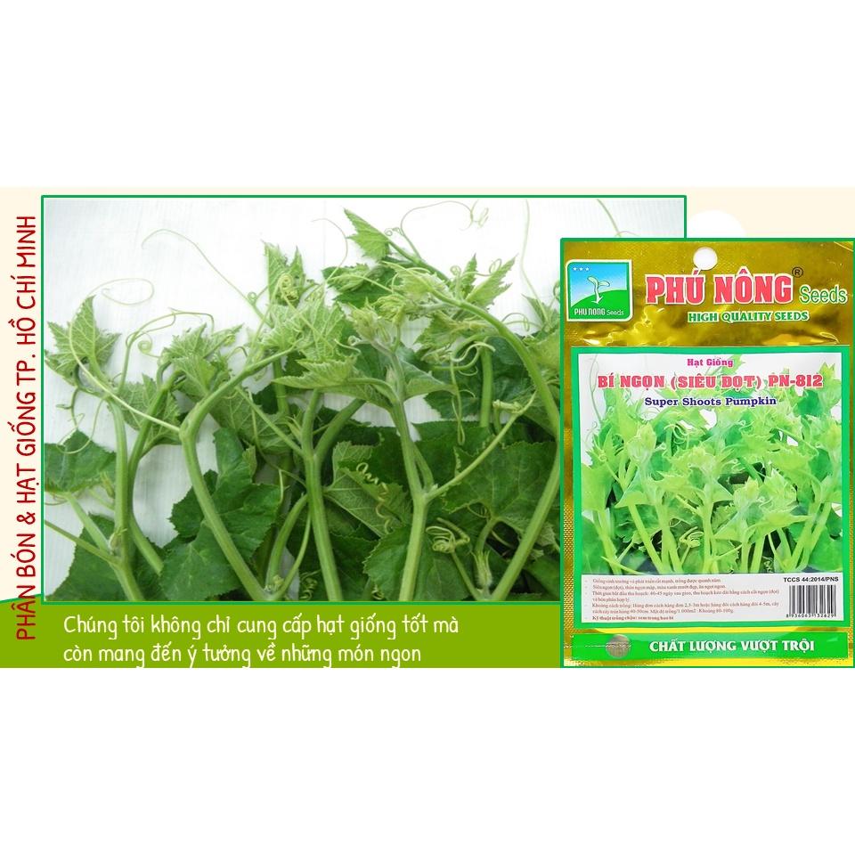 Hạt Giống Bí Ngọn Siêu Đọt Dễ Trồng, Năng Suất Cao - Phú Nông Seeds - Shop Phân Bón và Hạt Giống