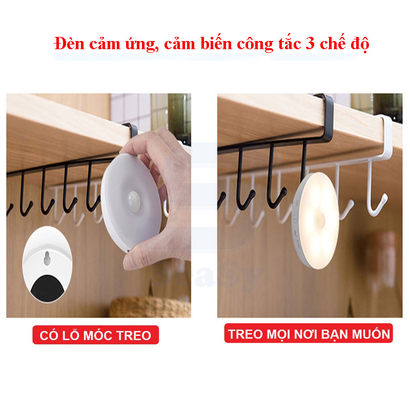 Đèn Cảm Ứng Thông Minh, Cảm Biến Chuyển Động SEASY SS30, Có Công Tắc 3 Chế Độ, Tự Động Bật/Tắt Ban Đêm, Tiết Kiệm Năng Lượng, Ánh Sáng Bảo Vệ Mắt, Sạc Bằng USB Tiện Lợi, Dán Cầu Thang, Phòng Ngủ, Nhà Vệ Sinh, Tủ Đồ – Hàng Chính Hãng