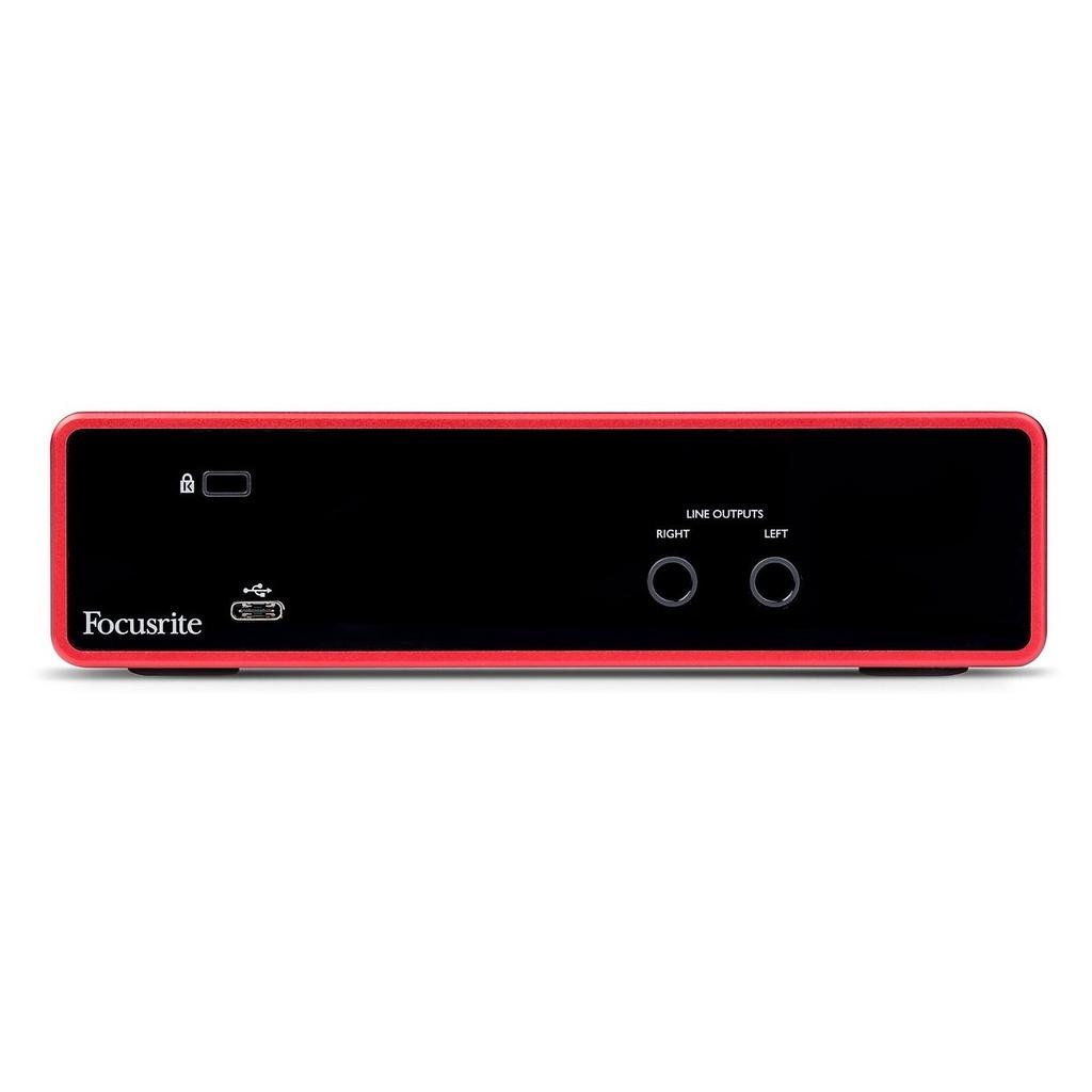 Sound card thu âm Focusrite Scarlett 2i2 (Gen3) cao cấp hỗ trợ livestream, thu âm chuyên nghiệp dành cho phòng thu