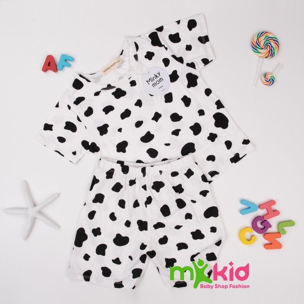 Bộ Cộc Tay Cho Bé Bộ Minky Mom Cộc Tay Chất Cotton 100% siêu mềm mịn thoáng mát