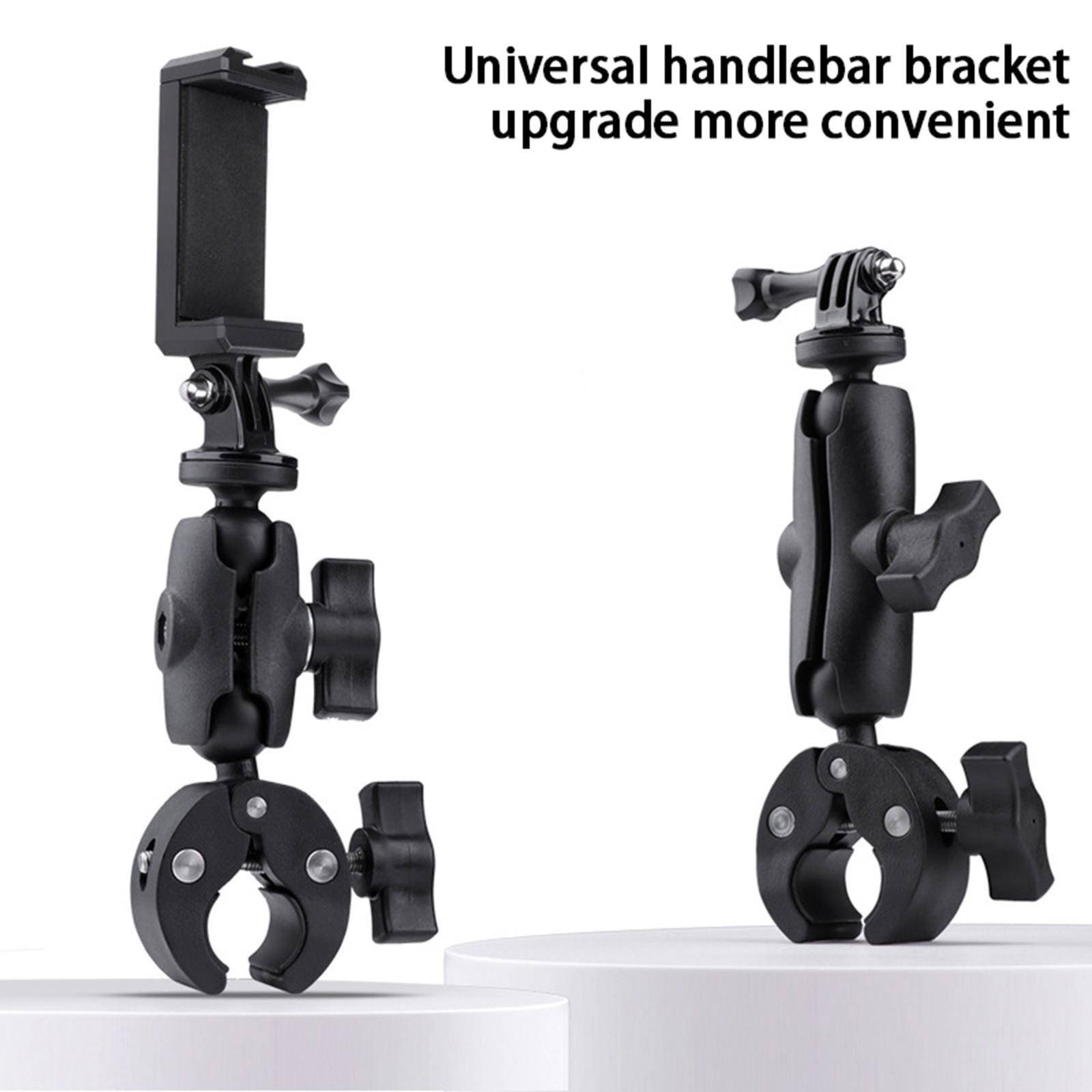 Motorcycle Handlebar Camera Mount 1/4 360 Degree Rotary