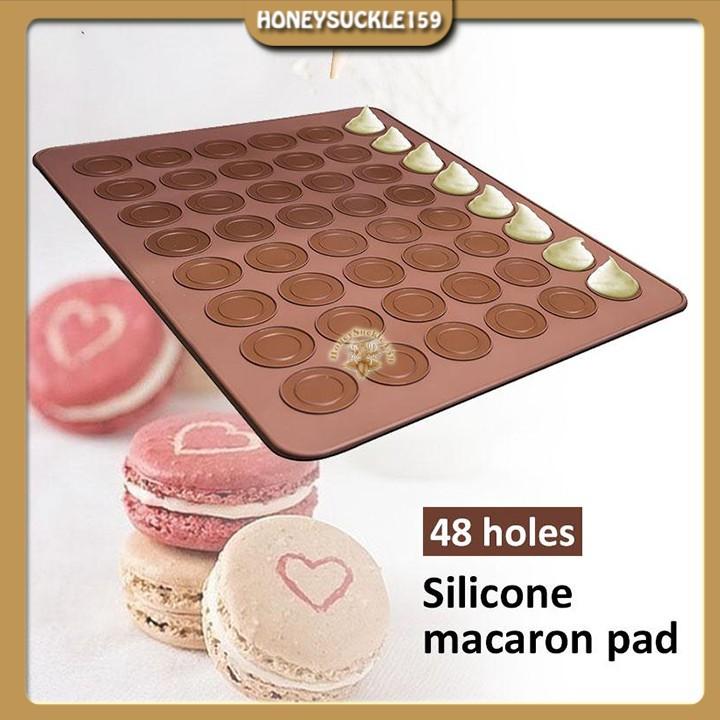 Tấm Silicon Lót Nướng Làm Bánh Macaron 48 Vòng