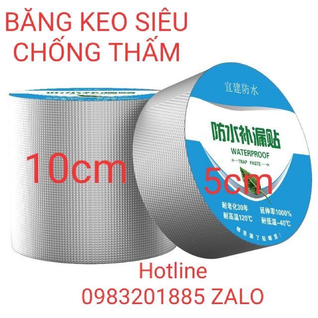 BĂNG KEO CHỐNG THẤM 10CM