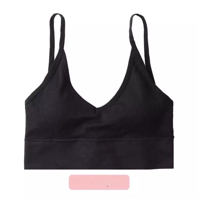 Bra Tập Gym Dáng Crop Hai Dây Dệt Len Gân Tăm AL15 Thiết Kế Khoét Lưng Sâu Chữ U Cực Sexy