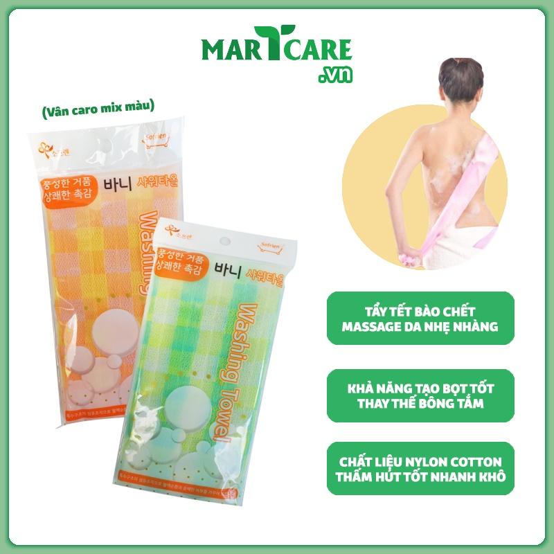 ️️ KHĂN TẮM MASSAGE HÀN QUỐC TẨY DA CHẾT TẠO BỌT LOẠI HOA DÀY