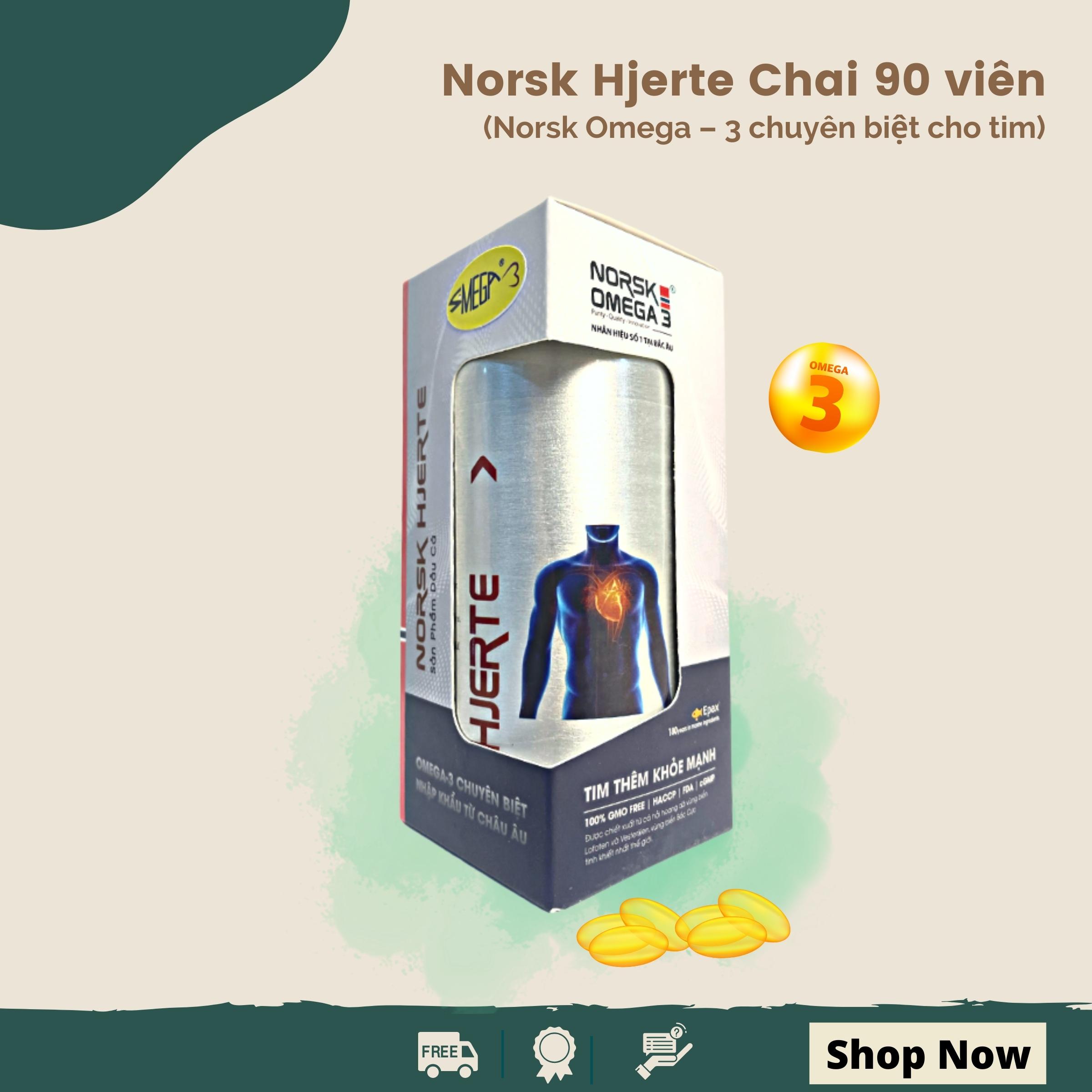 Norsk - Omega 3 HJERTE - Cho tim thêm khỏe mạnh