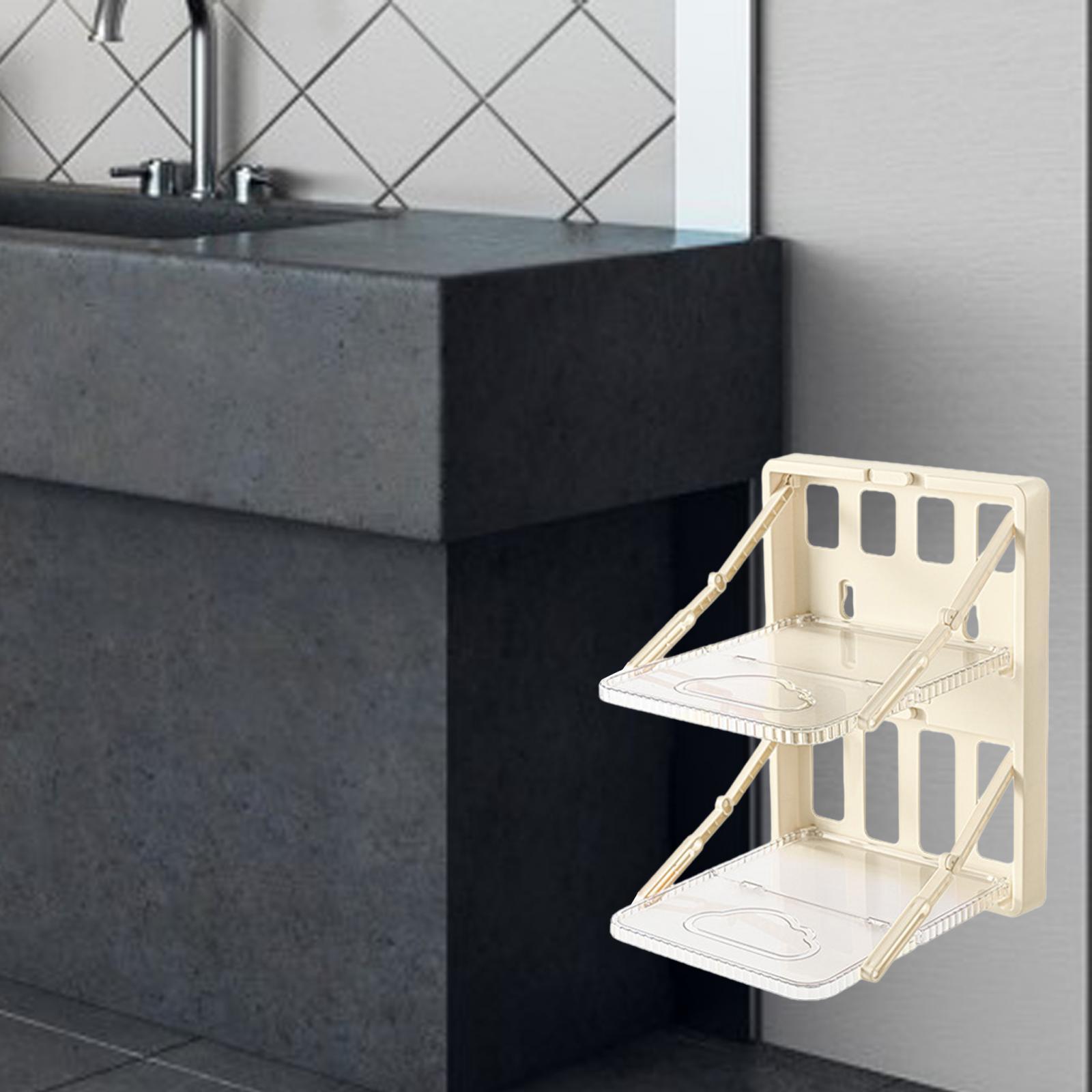 Wall Mounted Shoes Rack Shoe Holder Punch Free Space Saving Detachable Shoe Hanger Shoe Shelf for Closet Entryway Toilet Home