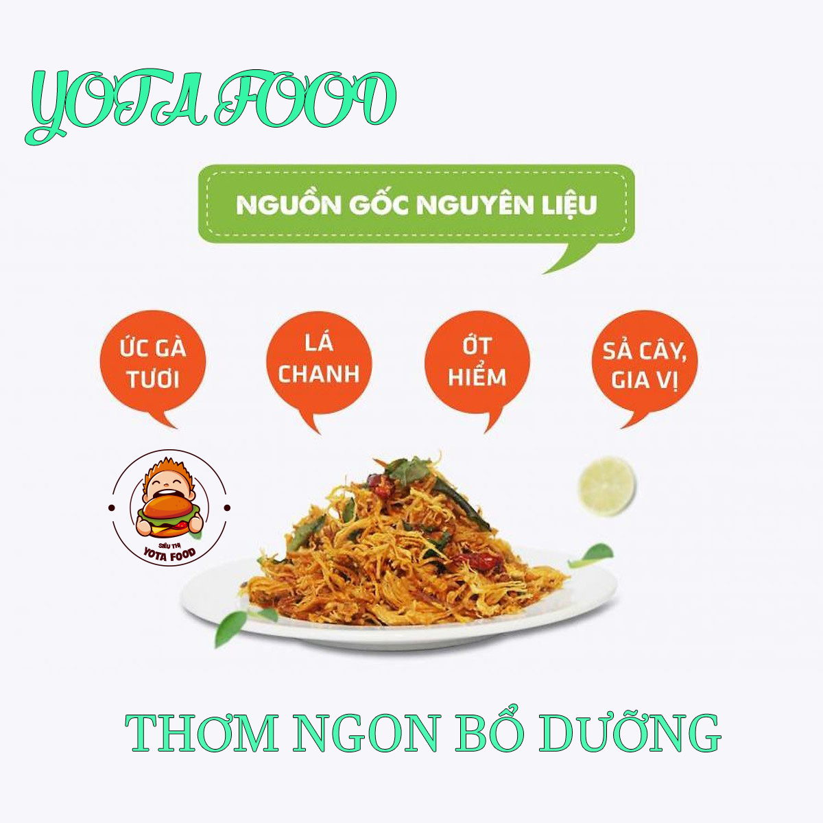 1 Kí Khô gà lá chanh loại ngon thương hiệu Nàng Khô