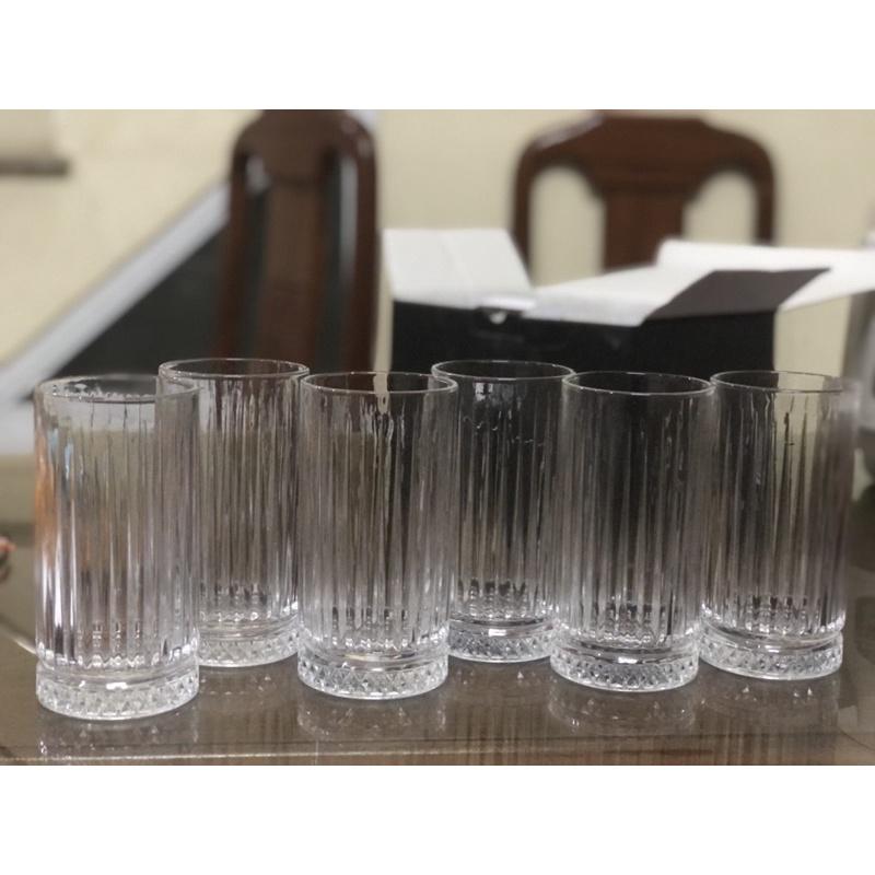 Xả Kho - bộ 6 cốc thủy tinh HONGLI cao cấp sang chảnh