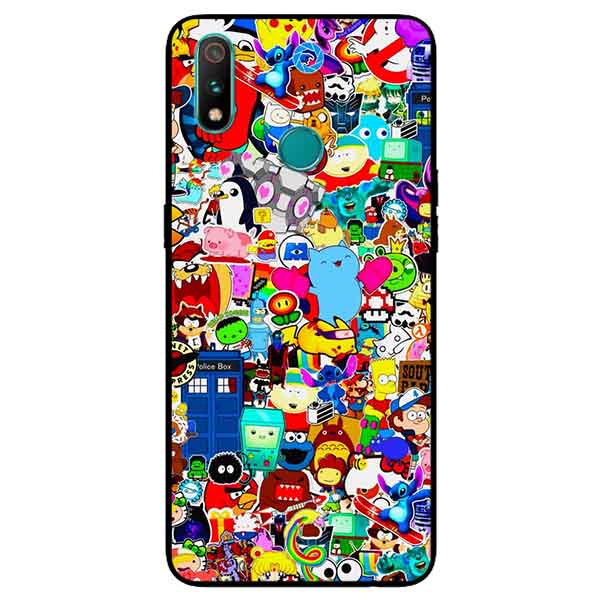 Ốp Lưng in cho Realme 3 Pro Mẫu MÀU SẮC 4 - Hàng Chính Hãng