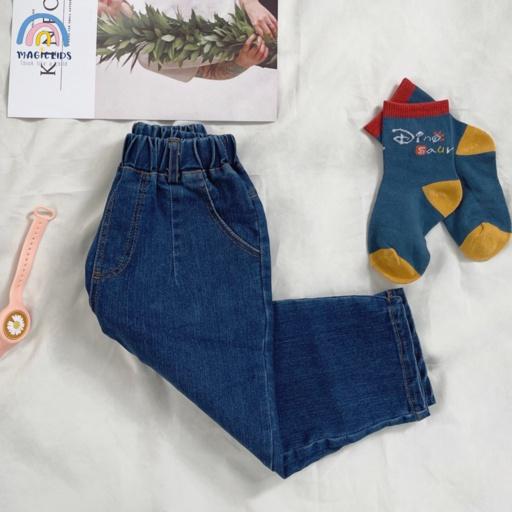 Quần dài jean bé trai Magickids form rộng túi lệch chất bò mềm co giãn Quần áo trẻ em đi học đi chơi QĐ22019