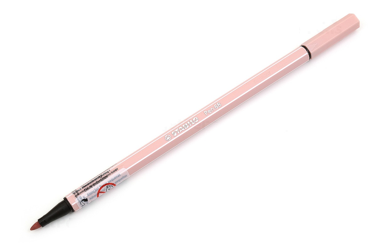 Bút lông màu Stabilo Pen 68 Maker - 1.0mm - Màu hồng đào pastel (Blush - 28)