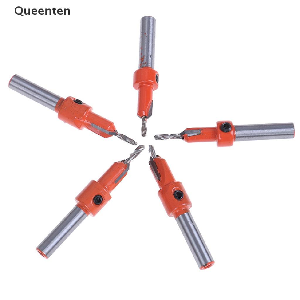 Queenten Countersink Drill Bit Woodworking Screws Chamfering Wood Hole Drills Bit QT