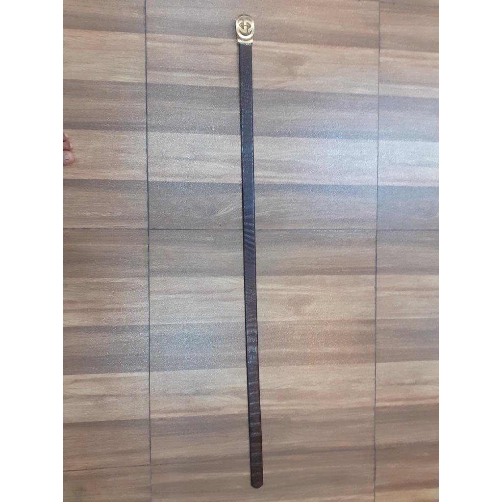 Thắt lưng cá sấu 100%, mặt GG