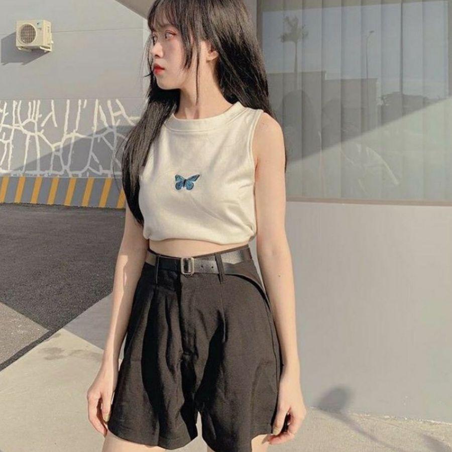 Áo croptop ba lỗ body ESHOP chất thun tăm gân đẹp,áo balo croptop nữ basic kiểu ôm bigsize mùa hè tập gym thể thao AT01
