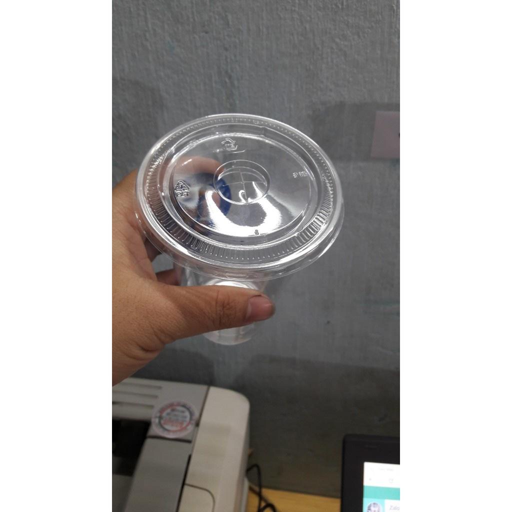 Cốc nhựa đáy bầu 360ml – Ly nhựa chữ U 360ml có thể dập màng làm nắp.