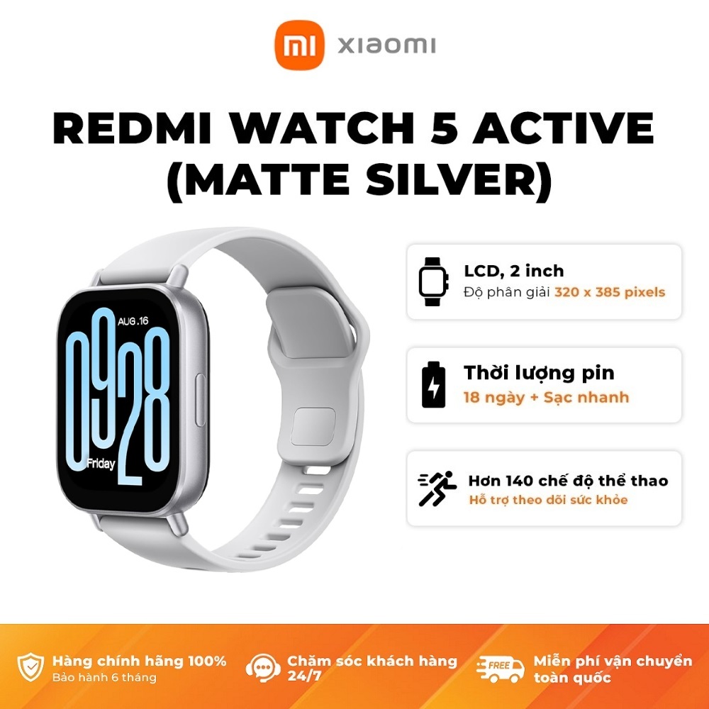 Đồng Hồ Thông Minh Xiaomi Redmi Watch 5 ACTIVE – Hàng Chính Hãng