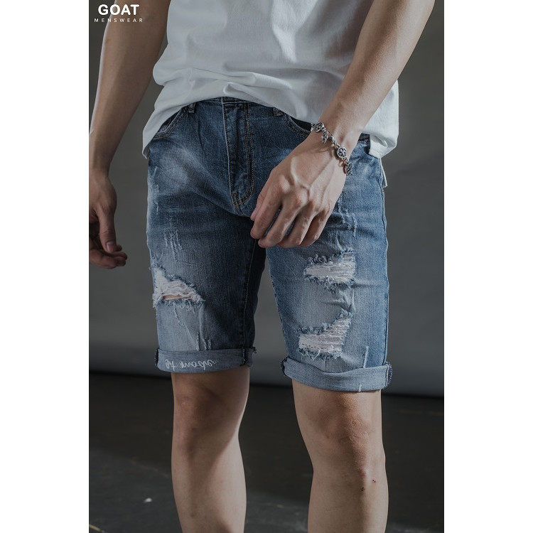 Quần Short Jean Thời Trang Nam GOAT MENSWEAR