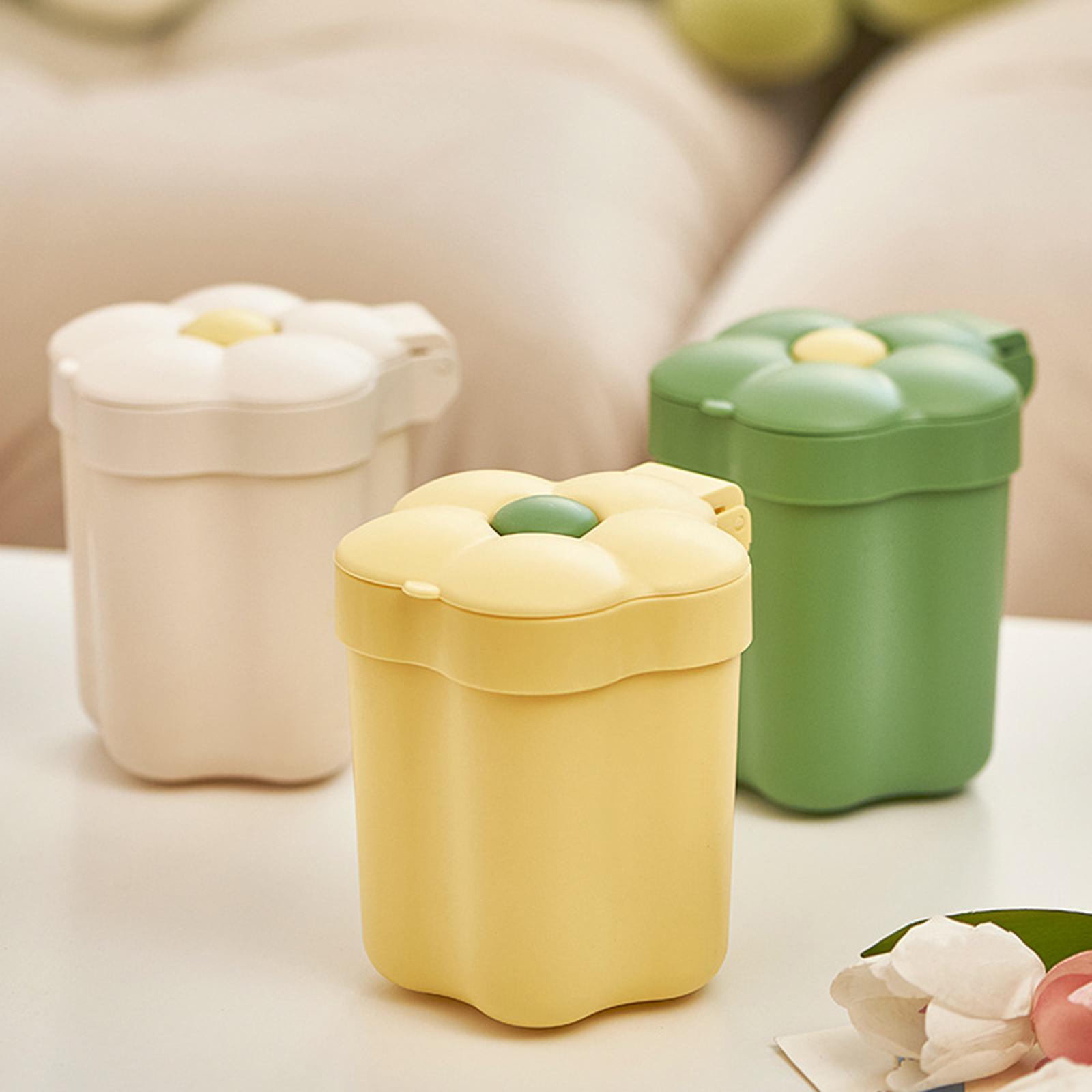Mini Desktop Trash Can Mini Wastebasket Garbage Bin Waste Can for Bathroom