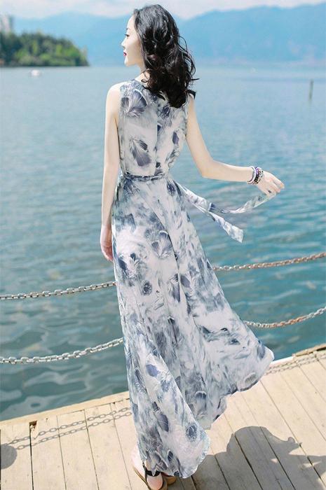 ĐẦM MAXI SÁT NÁCH  Dh011_011
