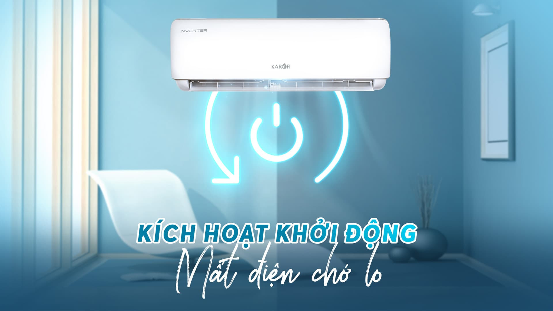 Điều Hòa IVENTER Karofi KDC-WI12, 12000BTU - Hàng Chính Hãng - Giao hàng và lắp đặt toàn quốc