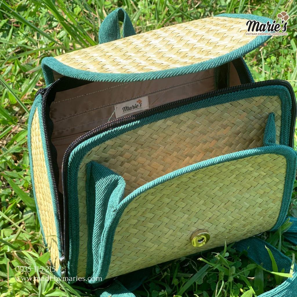 Balo nữ cỏ bàng Marie's thời trang kiểu dáng gọn nhẹ phù hợp đi học đi làm