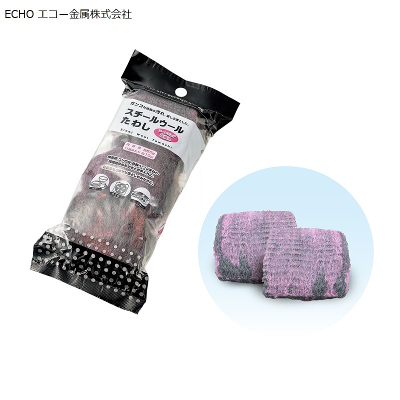 Set 6 cuộn mút cọ rửa xoong nồi Echo Metal - Hàng Nội Địa Nhật Bản nhập khẩu