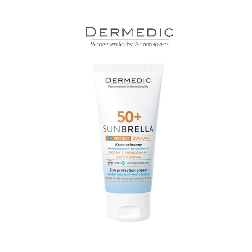 Kem chống nắng cho da nhiễm corticoid Dermedic SUNBRELLA SPF50+ Sun Protection Cream Skin With Fragile Capillaries 50g