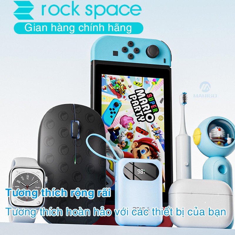 Pin sạc dự phòng Rockspace Y11 sạc nhanh 22.5w dung lượng 20000mAh có tích hợp kèm dây sạc - Hàng chính hãng bảo hành 12 tháng