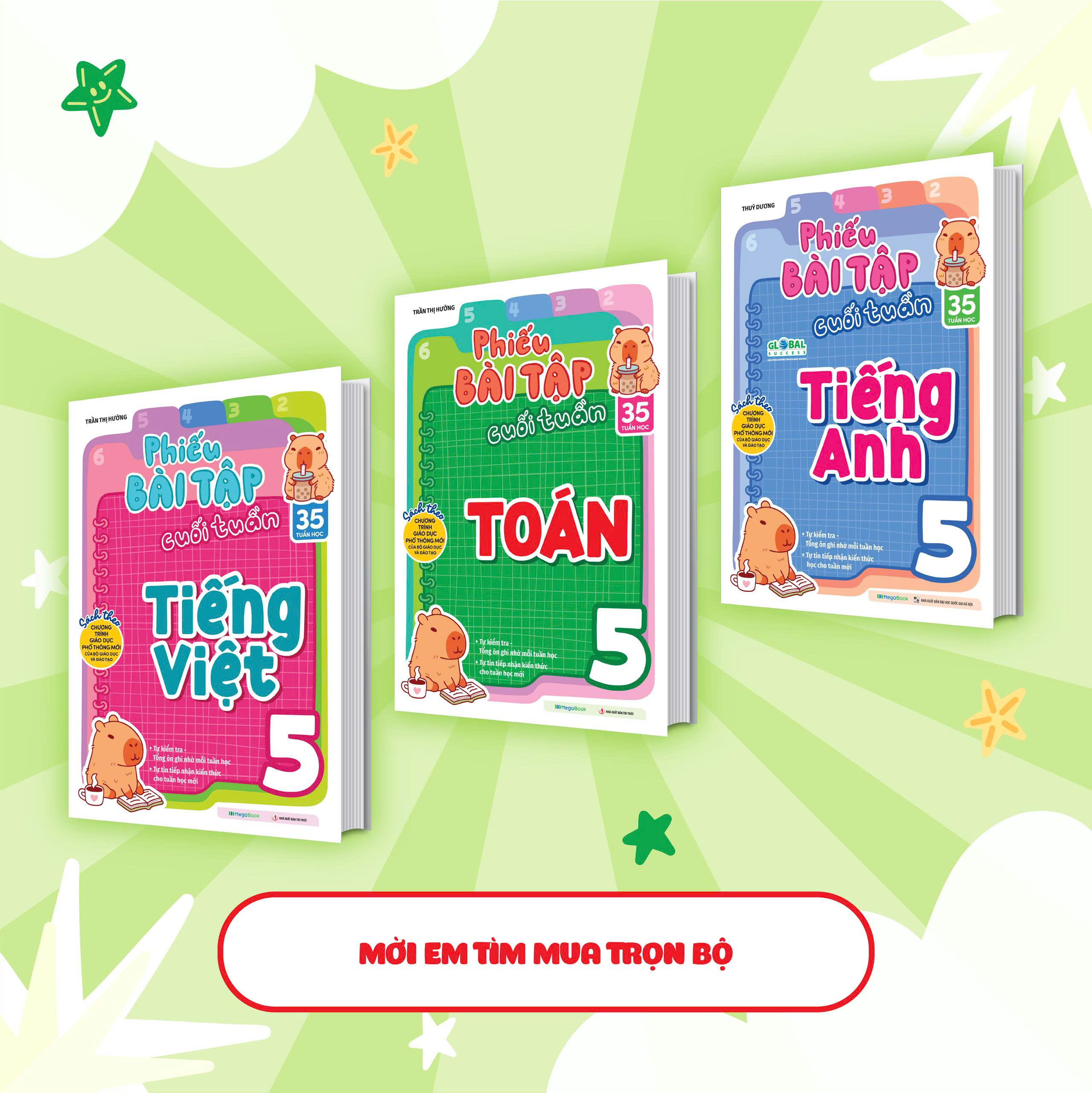 Sách Phiếu Bài Tập Cuối Tuần Toán Lớp 5