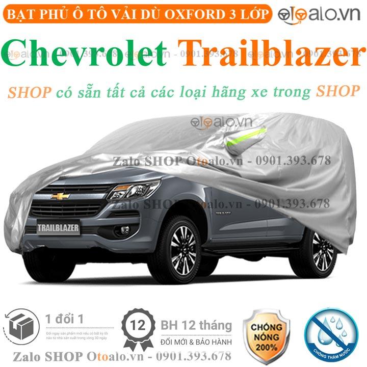 Bạt che phủ xe ô tô Chevrolet Trailblazer 3 lớp cao cấp