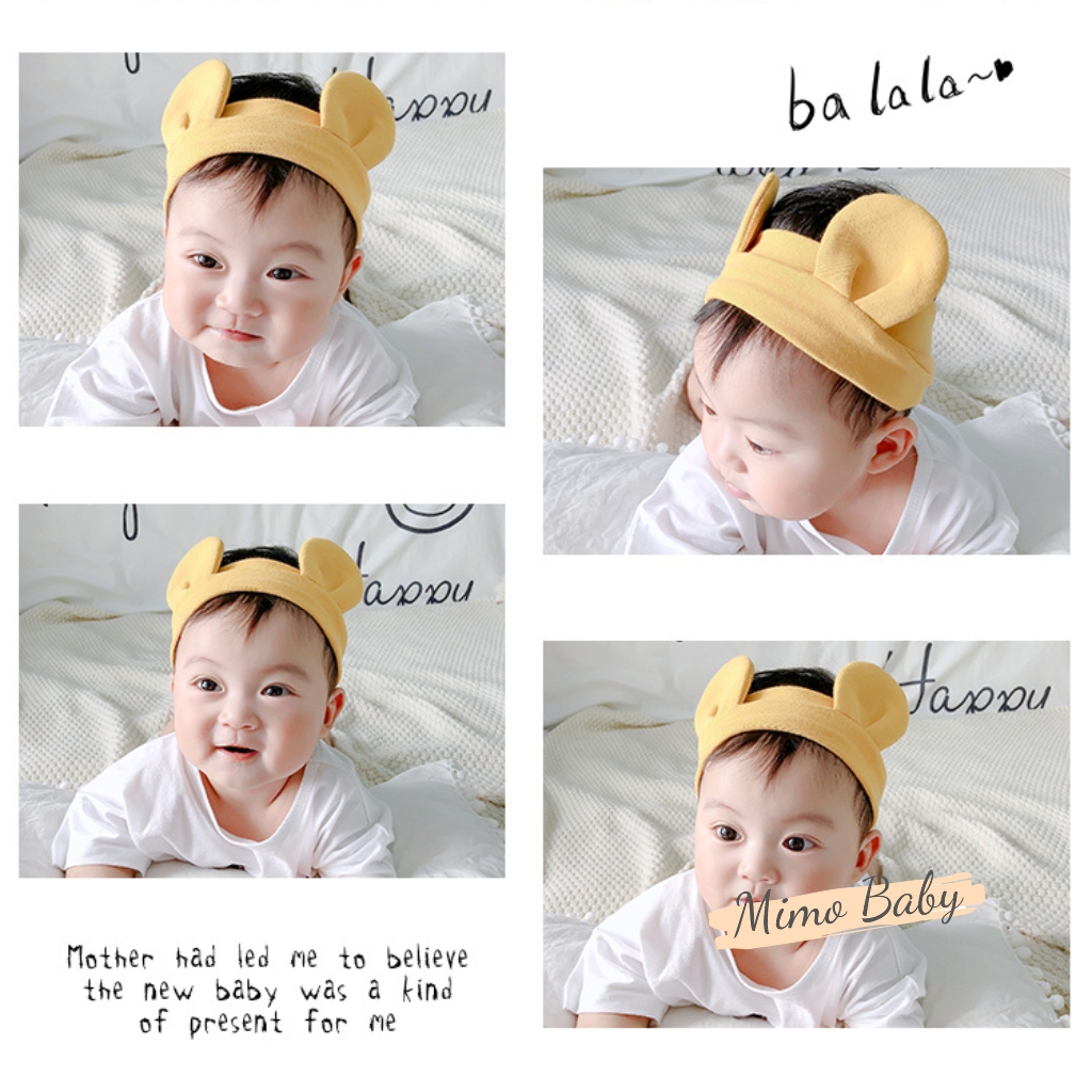 Băng đô tai gấu, turban gấu phong cách hàn quốc siêu đáng yêu BD75 Mimo Baby cho bé