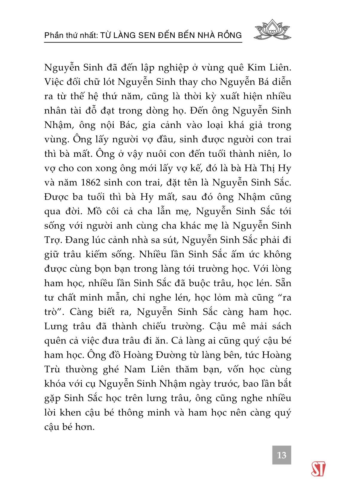 Từ Làng Sen Đến Bến Nhà Rồng