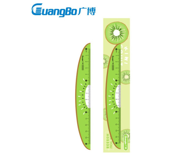 Bộ 2 cây H05338 Thước kẻ 15cm Guangbo (Giao màu ngẫu nhiên)