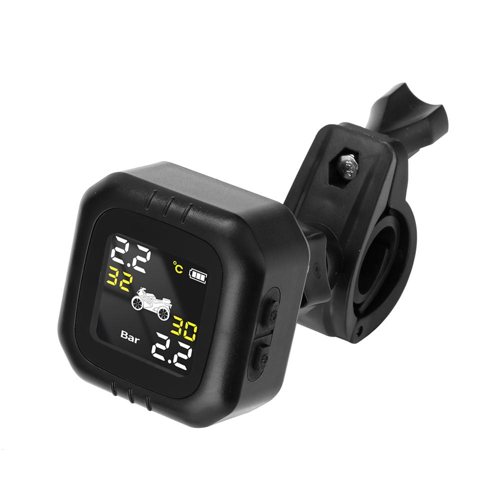Wireless Motorcycle Tire Pressure Monitoring System TPMS Waterproof Cordless High Accurancy Tire Pressure Tester