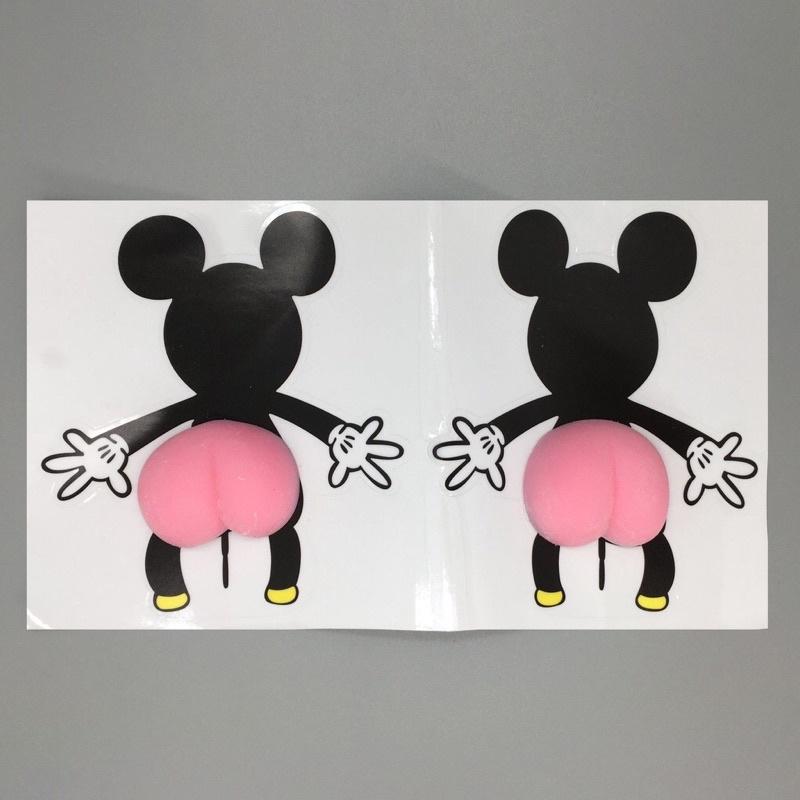 Miếng Dán Mông Mochi Sillicon Sticker Quả Đào Mông Shin Mông Chó Thú Bóp Giảm Stress, siêu hot, dán ốp điện thoại