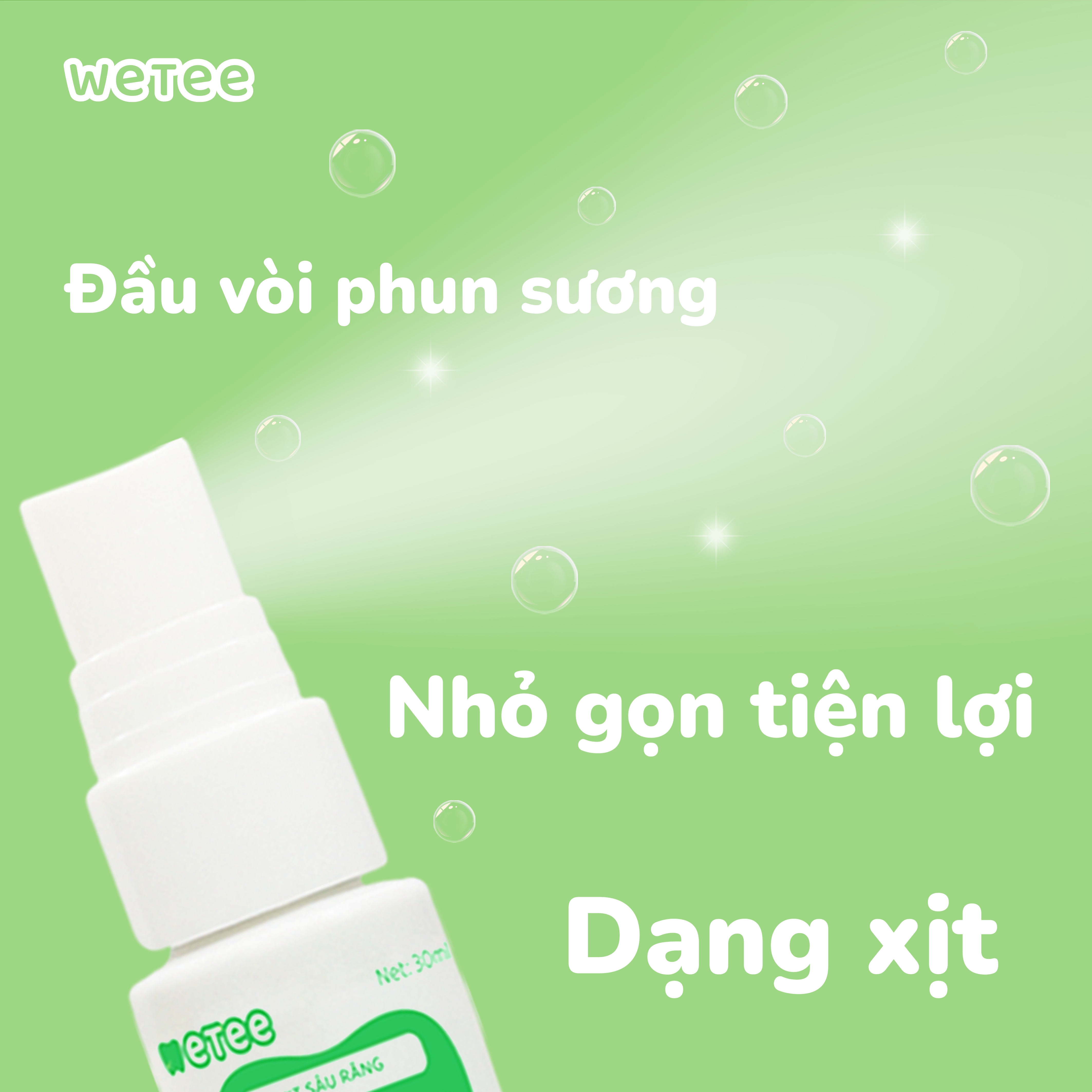 Xịt Răng Miệng Chống Sâu Răng Sún Răng Cho bé WETEE 30ml