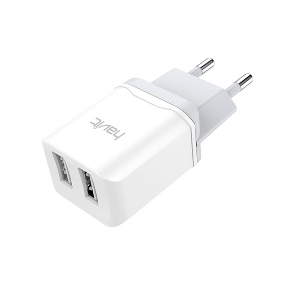 Củ sạc 2 cổng USB Havit H112 (Màu trắng) - Hàng chính hãng