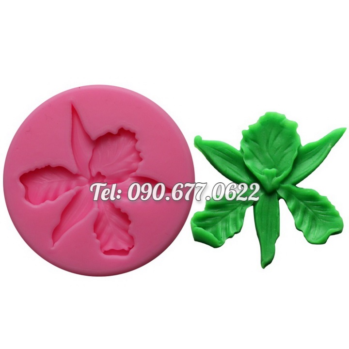 Khuôn rau câu silicone hoa lan vũ nữ cánh dài – Mã số 1645