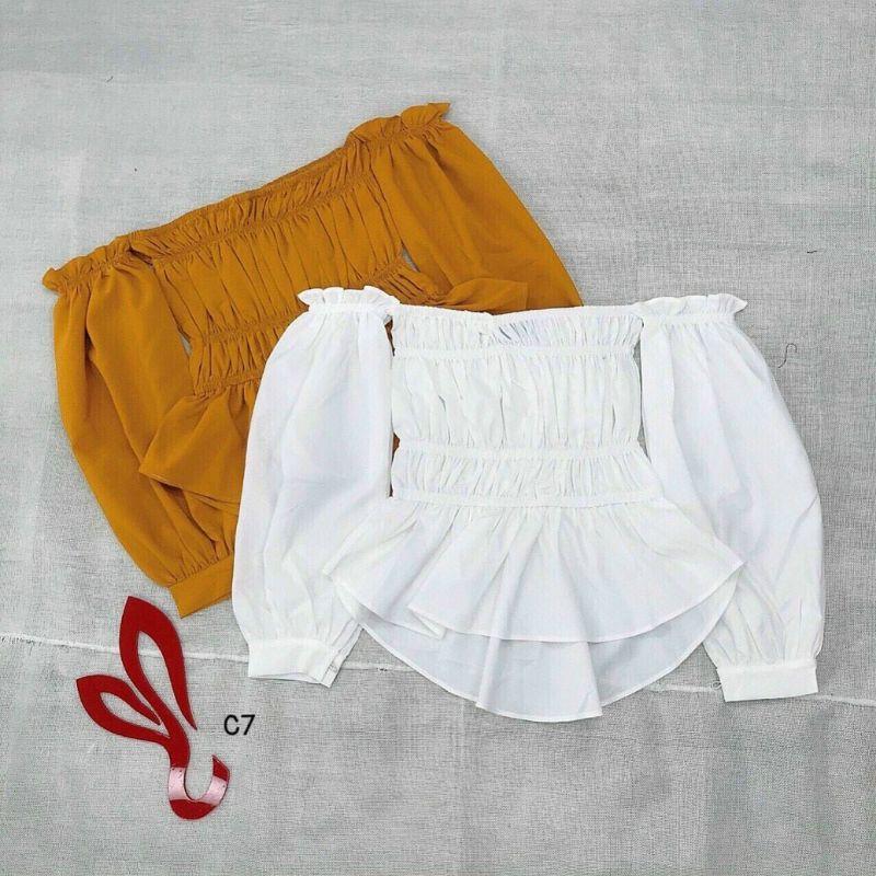 ÁO PEPLUM BẸT VAI