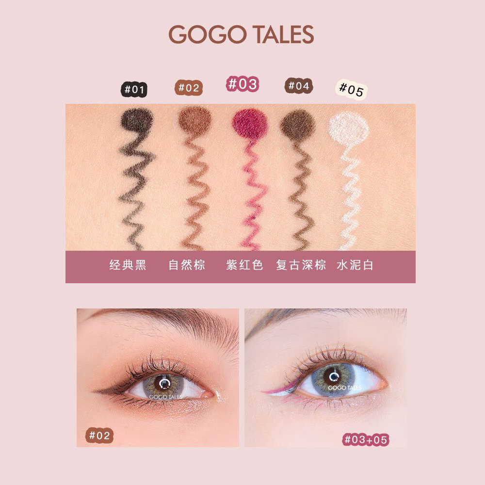 Chì kẻ mắt Gogo Tales hoa cúc dạng sáp chống nước