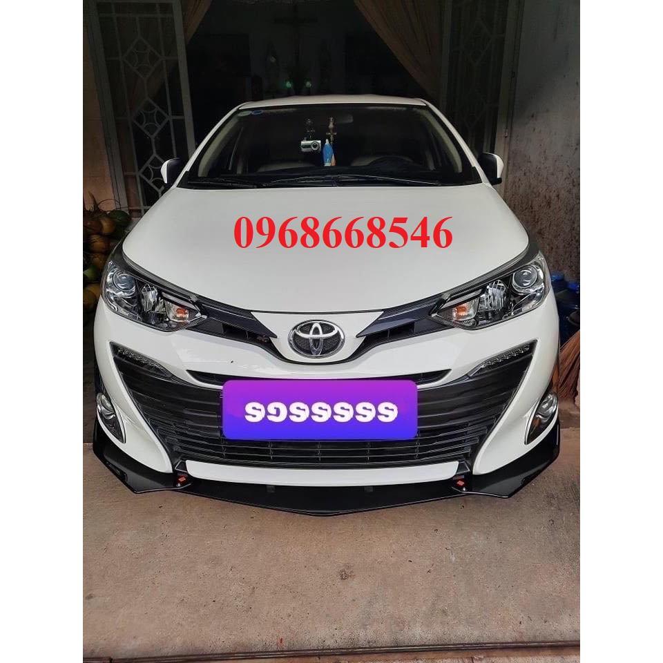 Lip trước ,cản trước Vios mẫu thể thao,nhựa ABS Cao Cấp Chống Va Đập Tốt Phía Dưới Có Gân Tăng Cứng